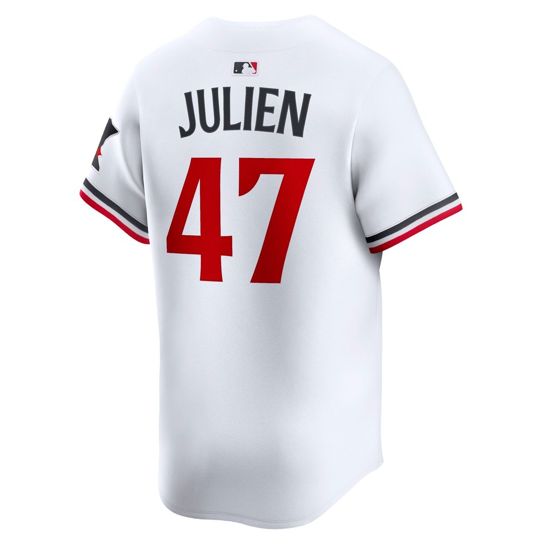 Minnesota Twins Edouard Julien White Home Limited Baseball Jersey | MLB Baseball Jersey