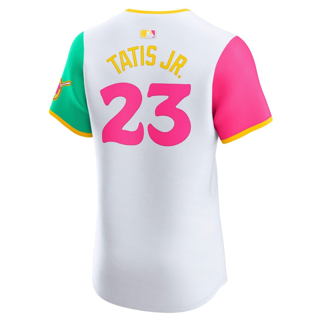 San Diego Padres Fernando Tatis Jr. White City Connect Elite Baseball Jersey | MLB Baseball Jersey