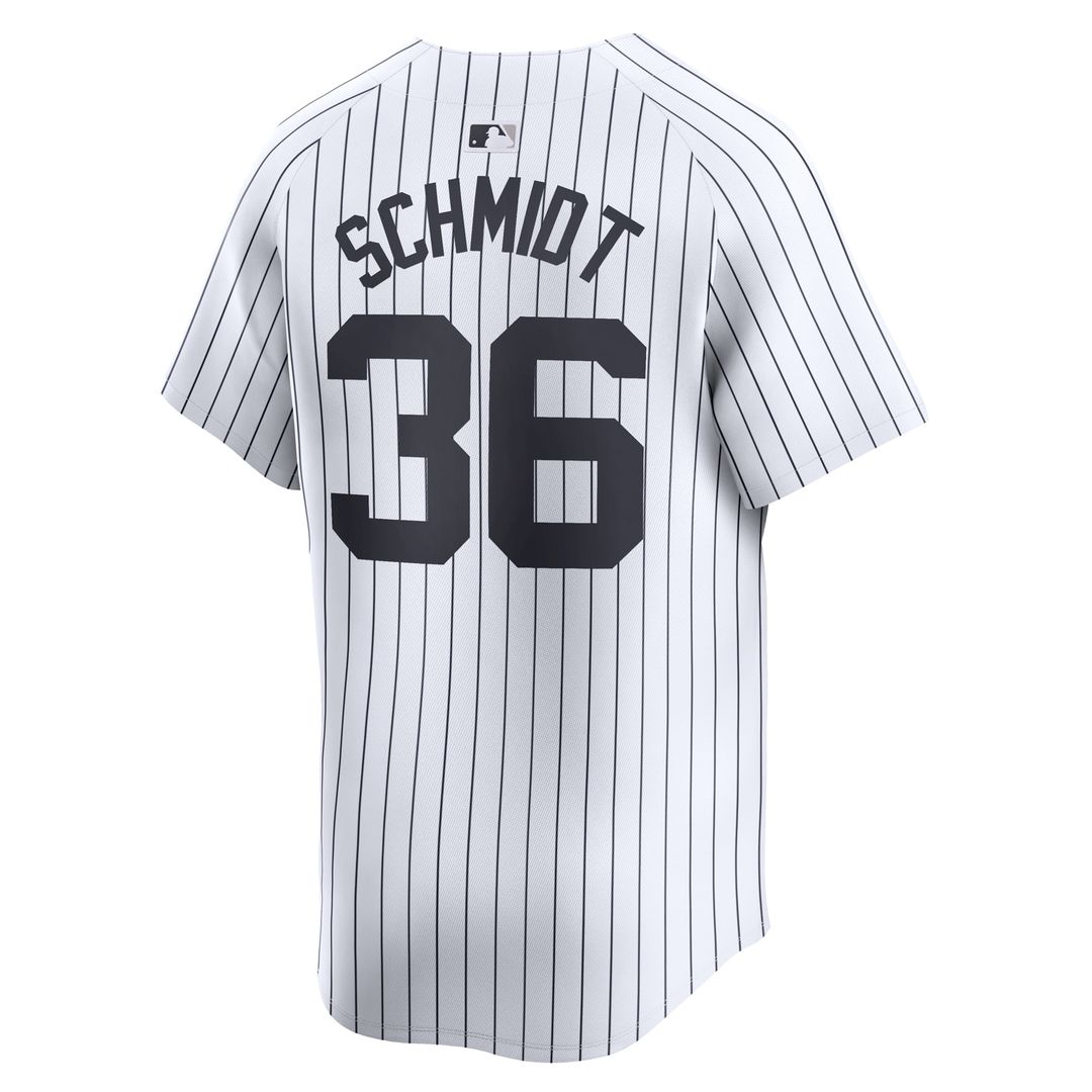 New York Yankees Clarke Schmidt White Home Limited Baseball Jersey | MLB Baseball Jersey