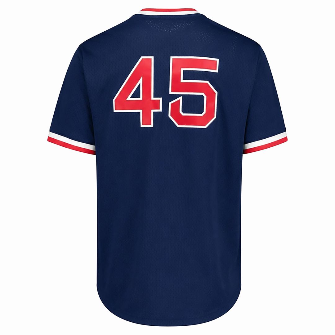 Boston Red Sox Pedro Martinez Navy Big & Tall Cooperstown Mesh Batting Practice Baseball Jersey | MLB Baseball Jersey