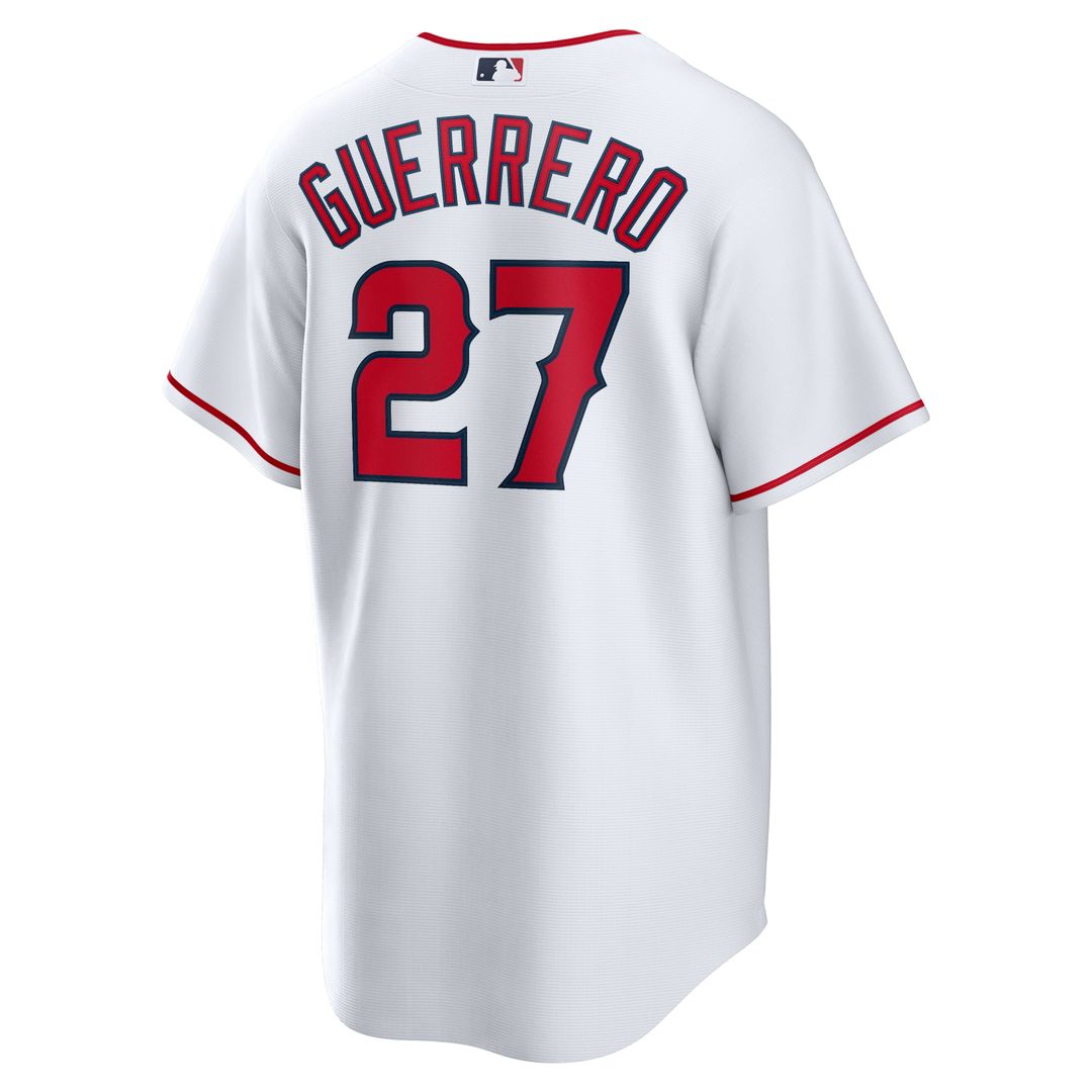 Los Angeles Angels Vladimir Guerrero White Home Retired Player Replica Baseball Jersey | MLB Baseball Jersey