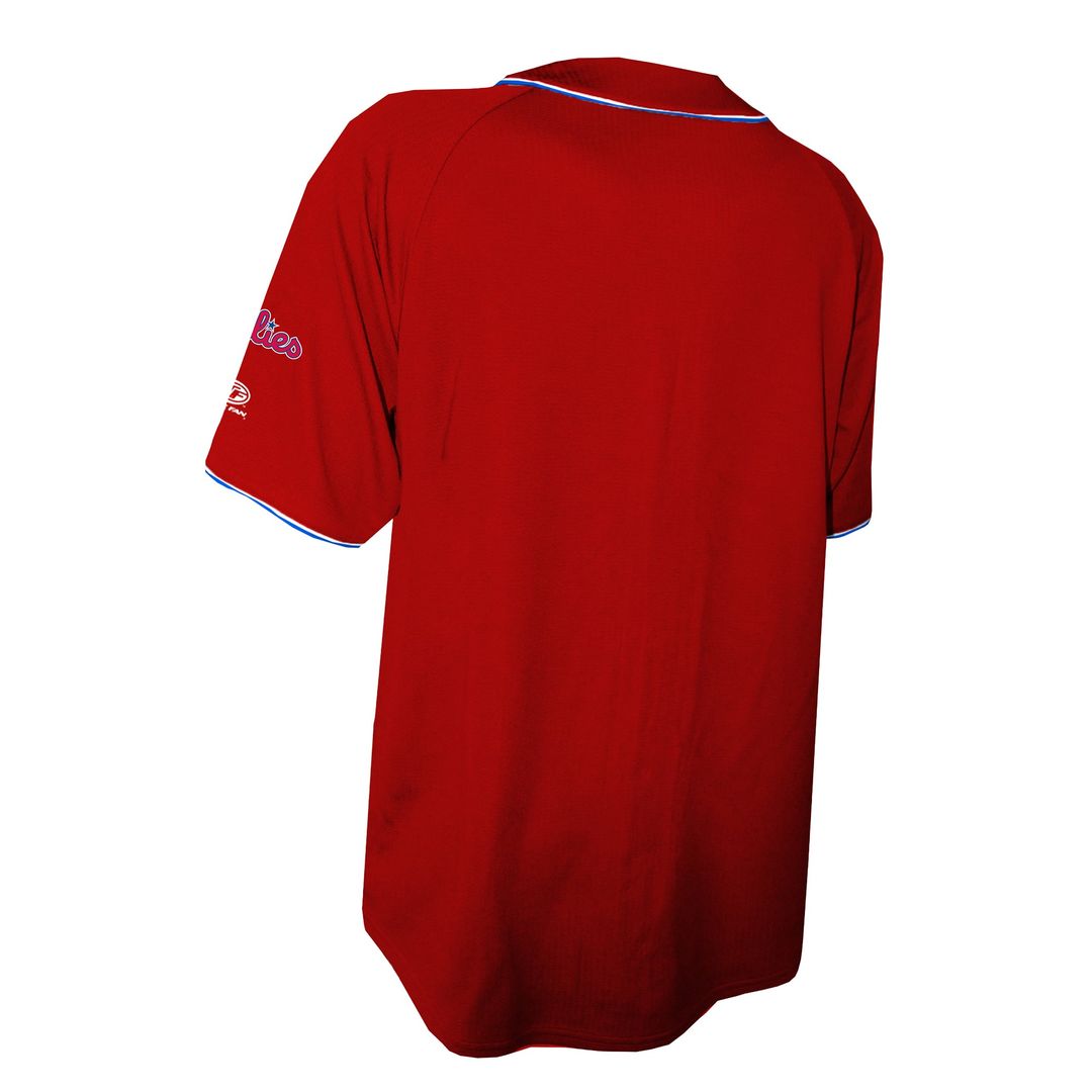 Philadelphia Phillies Stitches Red Team Color Full-Button Fashion Baseball Jersey | MLB Baseball Jersey