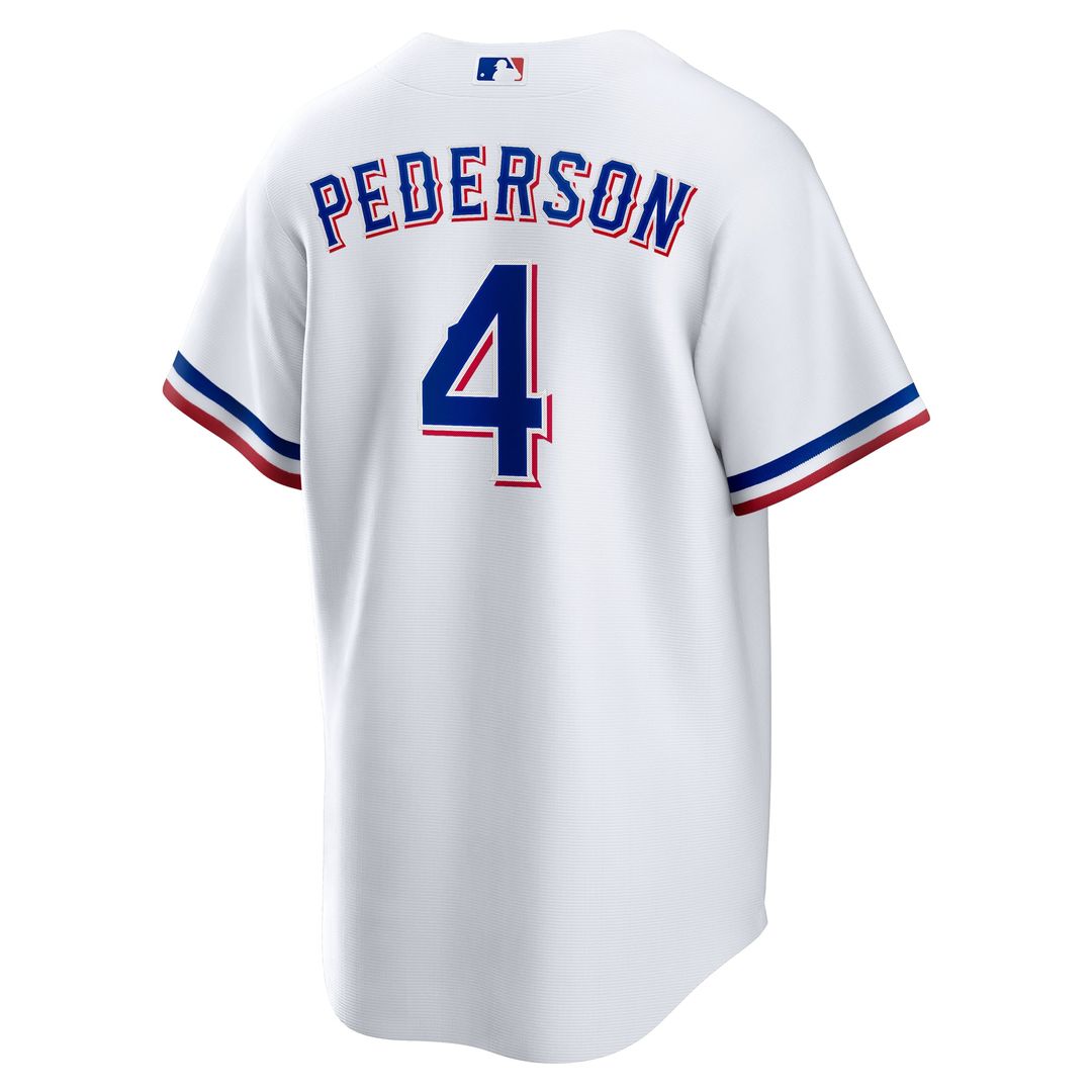 Texas Rangers Joc Pederson White Home Replica Baseball Jersey | MLB Baseball Jersey