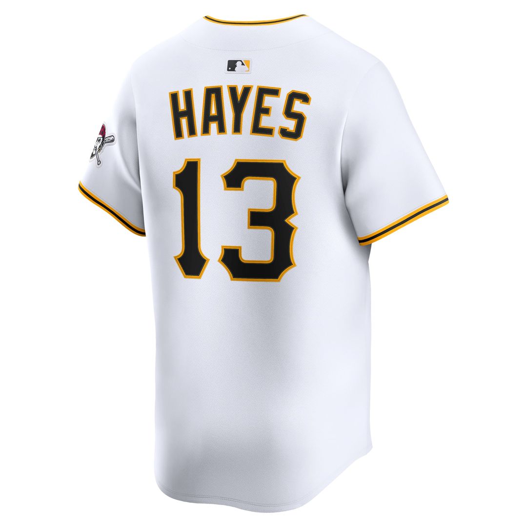 Pittsburgh Pirates Ke'Bryan Hayes White Home Limited Baseball Jersey | MLB Baseball Jersey