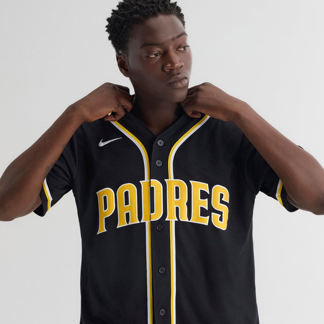 San Diego Padres Jackson Merrill Fashion Replica Black Out Baseball Jersey | MLB Baseball Jersey