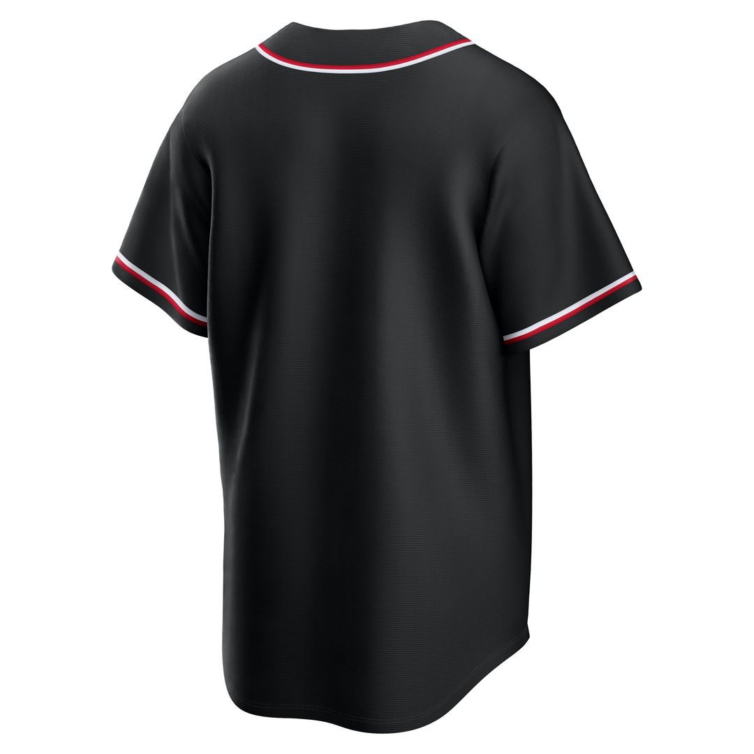 Cleveland Guardians Fashion Replica Black Out Baseball Jersey | MLB Baseball Jersey