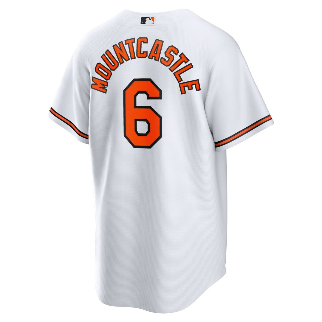 Baltimore Orioles Ryan Mountcastle White Home Replica Baseball Jersey | MLB Baseball Jersey