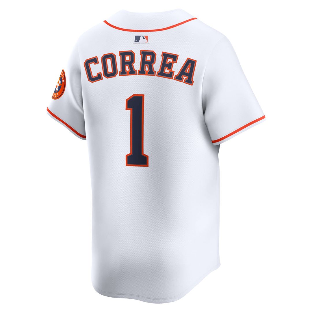 Houston Astros Carlos Correa White Home Limited Baseball Jersey | MLB Baseball Jersey