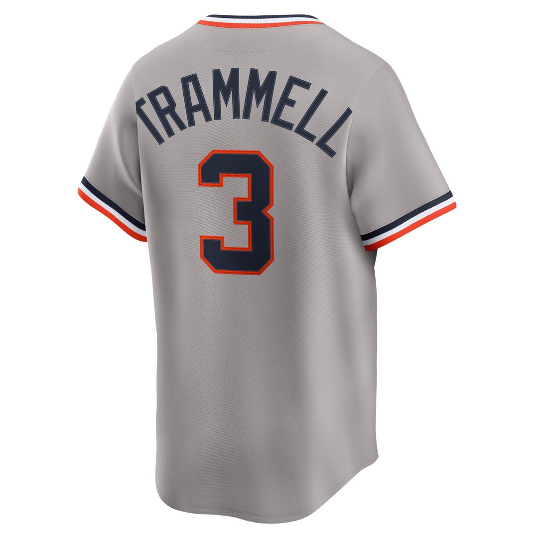 Detroit Tigers Alan Trammell Gray Cooperstown Collection Limited Baseball Jersey | MLB Baseball Jersey