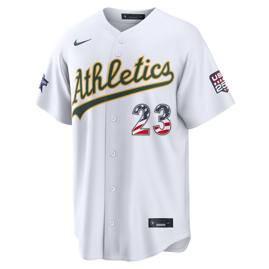 2026 All-Star Edition Stars & Stripes Men's Athletics Shea Langeliers White Stadium Baseball Jersey | MLB Baseball Jersey