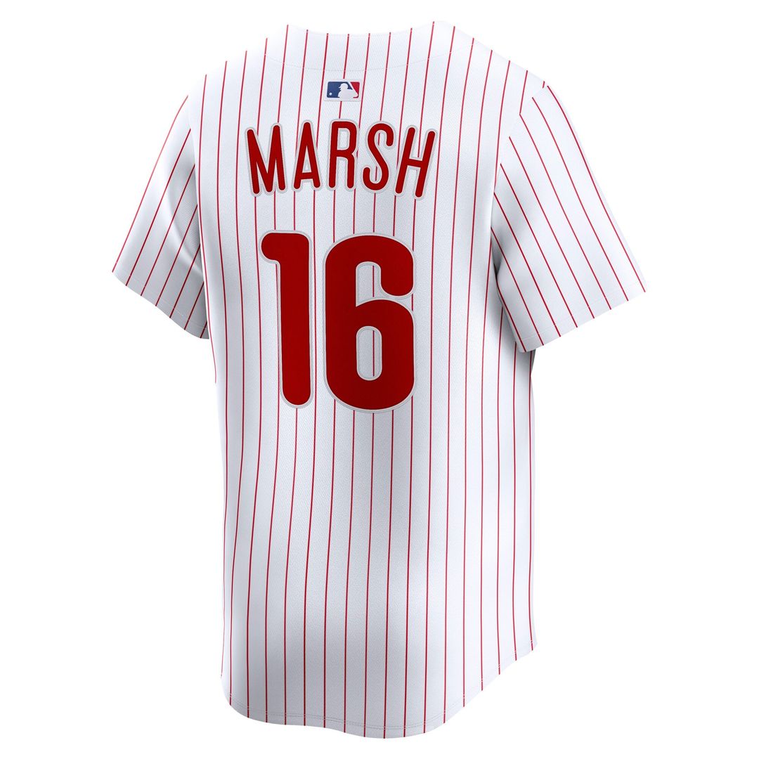 Philadelphia Phillies Brandon Marsh White Home Limited Baseball Jersey | MLB Baseball Jersey