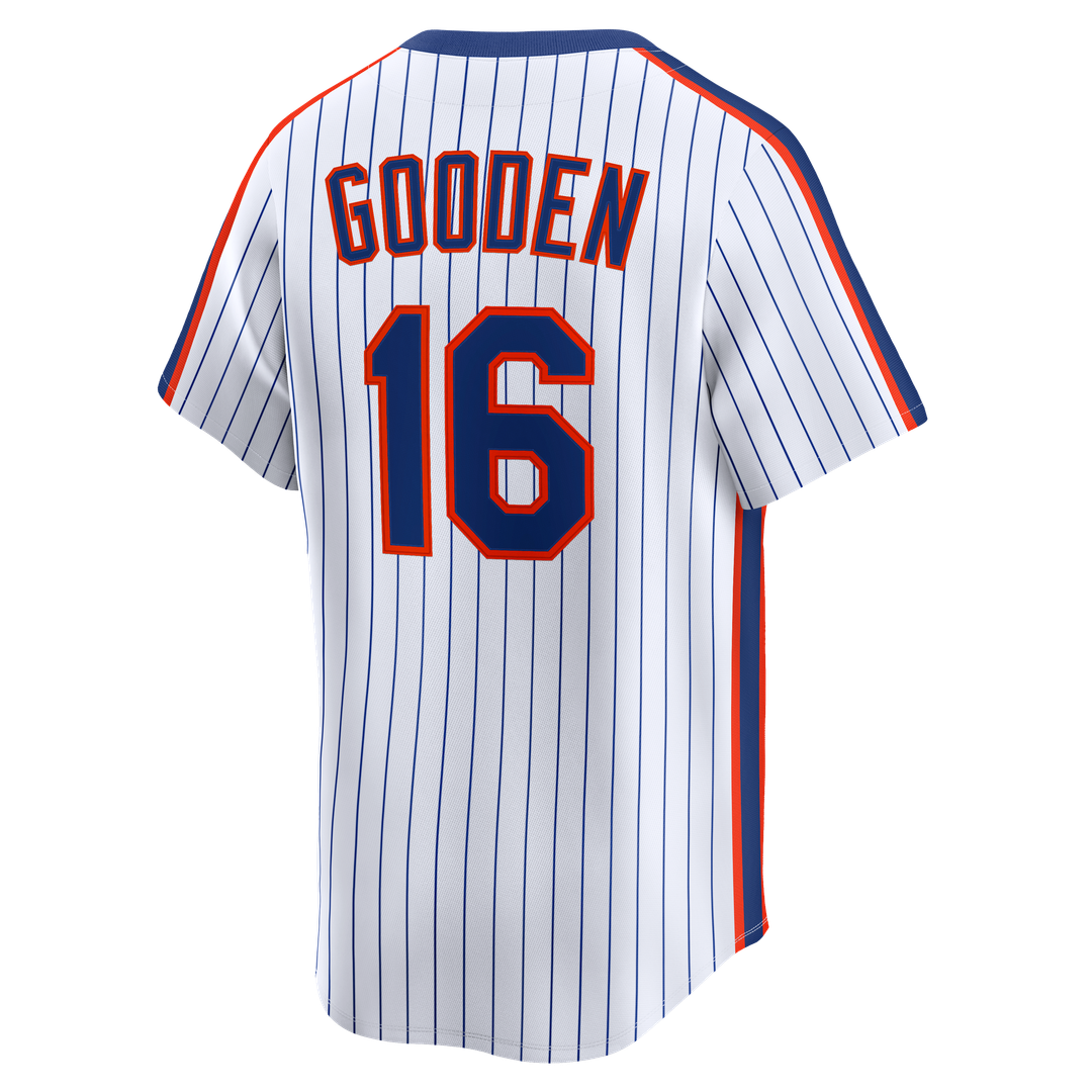 New York Mets Dwight Gooden White Cooperstown Collection Limited Baseball Jersey | MLB Baseball Jersey