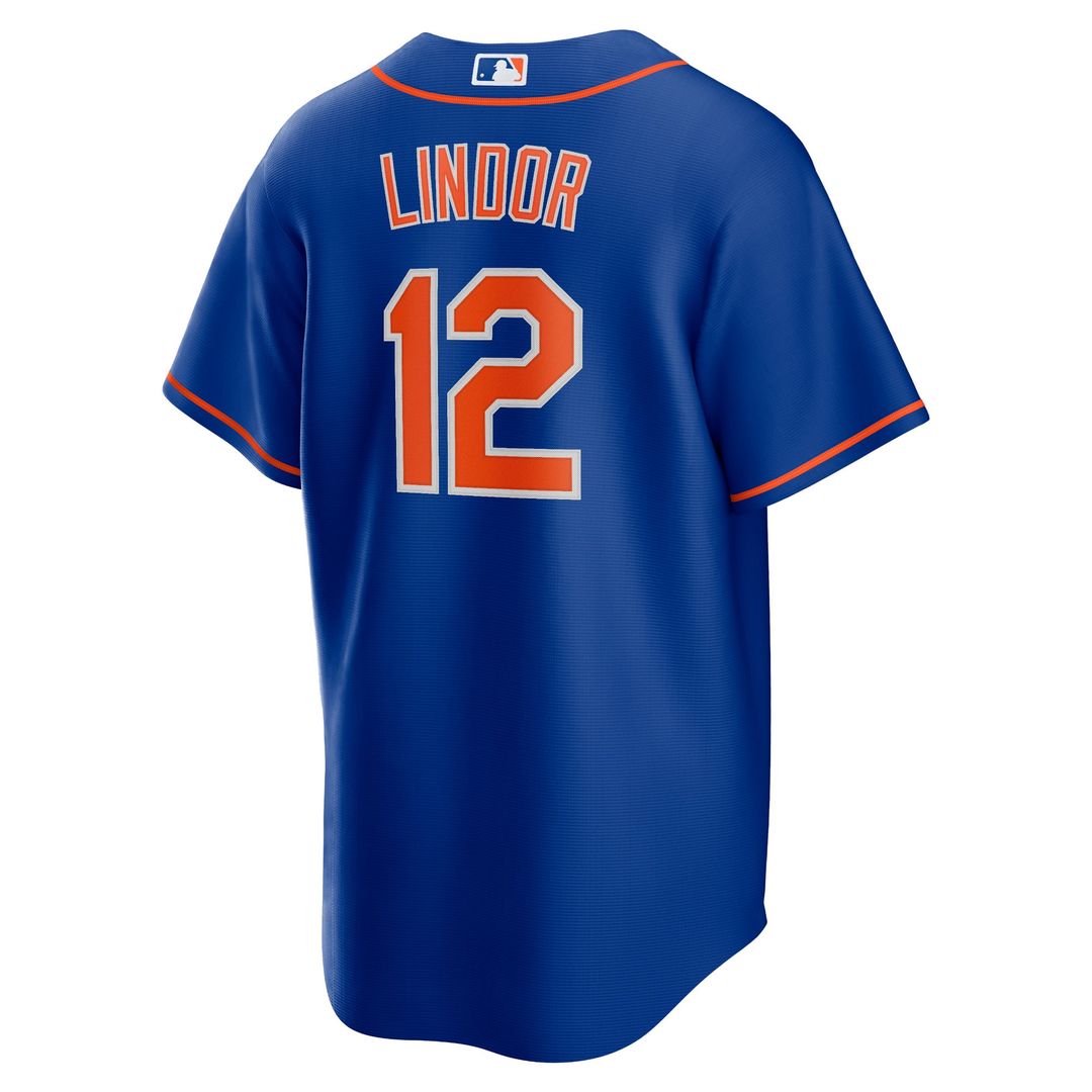 New York Mets Francisco Lindor Royal Big & Tall Alternate Replica Baseball Jersey | MLB Baseball Jersey