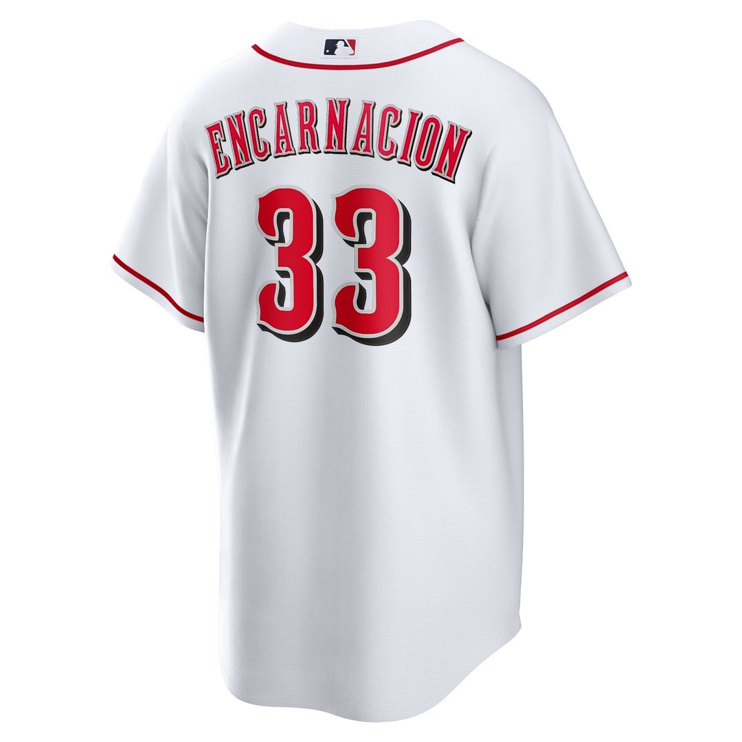 Cincinnati Reds Christian Encarnacion-Strand White Home Replica Baseball Jersey | MLB Baseball Jersey