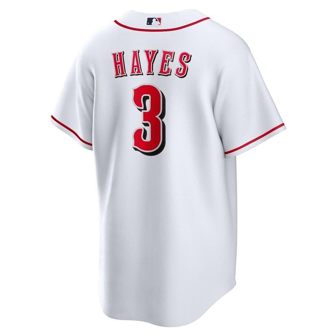 Cincinnati Reds Ke'Bryan Hayes White Home Replica Baseball Jersey | MLB Baseball Jersey