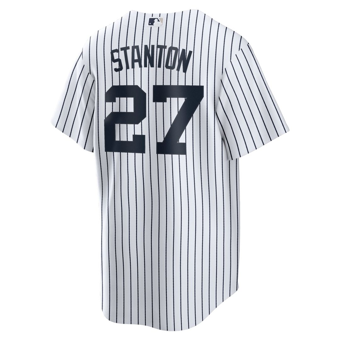 New York Yankees Giancarlo Stanton White Home Replica Player Name Baseball Jersey | MLB Baseball Jersey