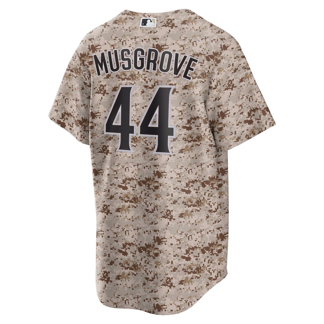 San Diego Padres Joe Musgrove Camo USMC Alternate Replica Baseball Jersey | MLB Baseball Jersey