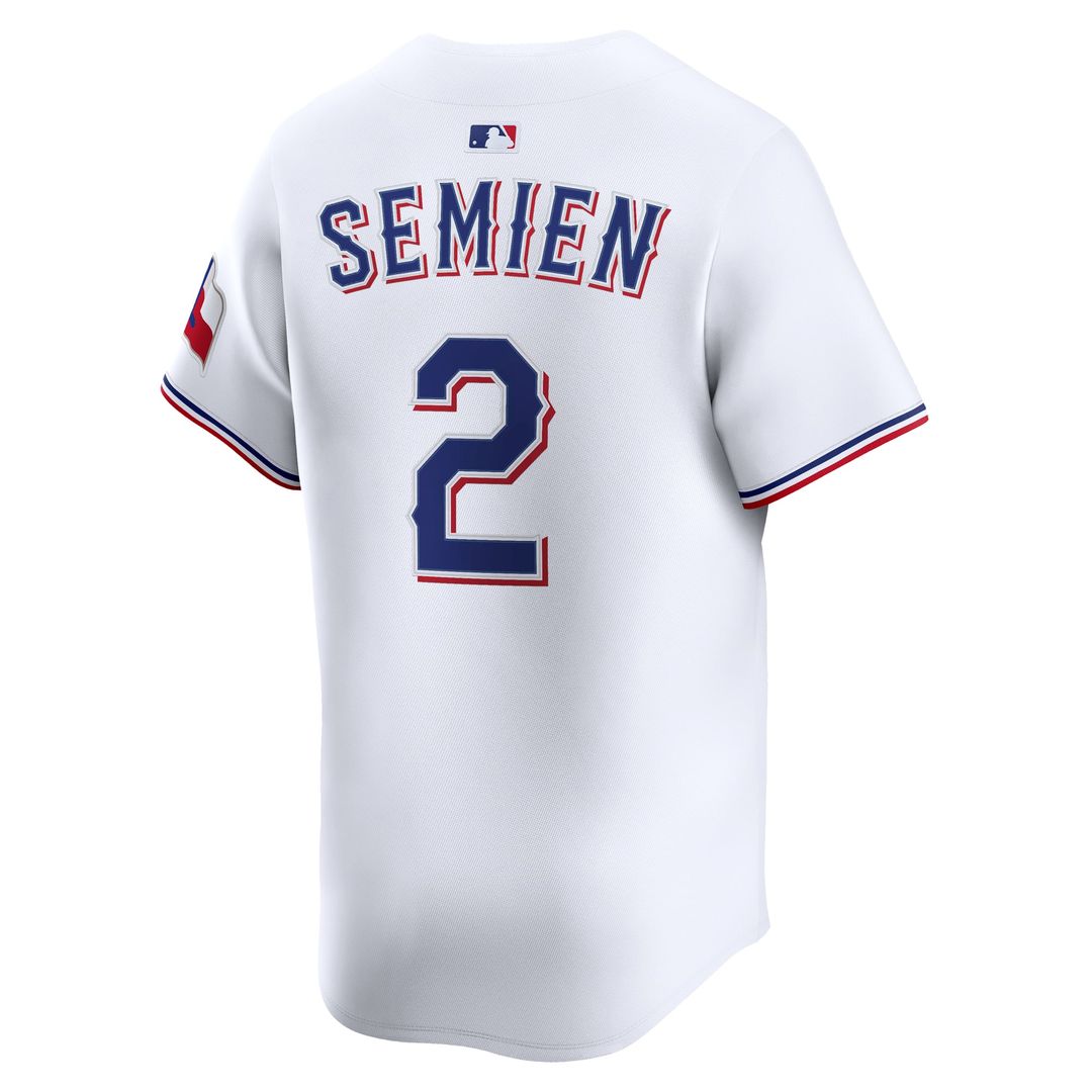 Texas Rangers Marcus Semien White Home Limited Baseball Jersey | MLB Baseball Jersey