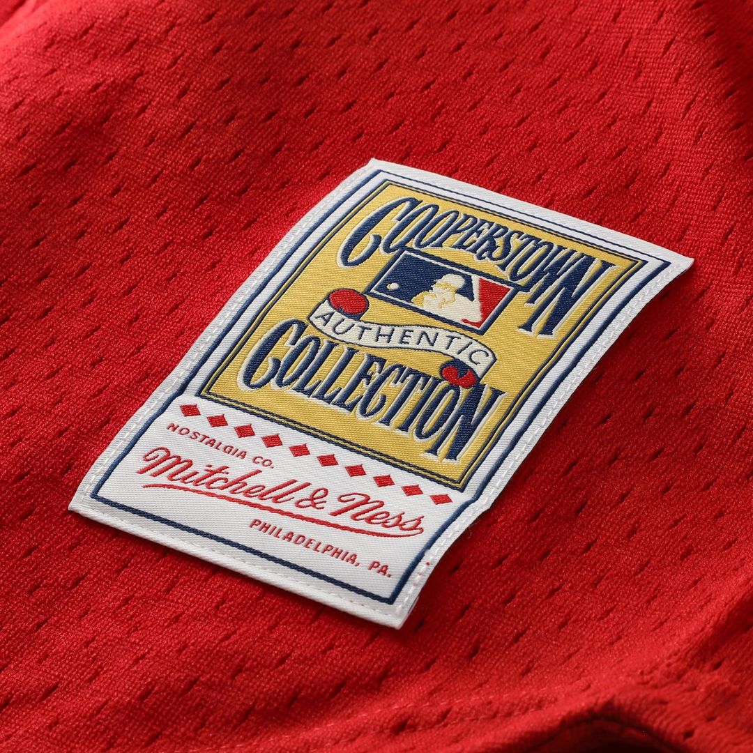 Cincinnati Reds Deion Sanders Red Cooperstown Mesh Batting Practice Button-Up Baseball Jersey | MLB Baseball Jersey