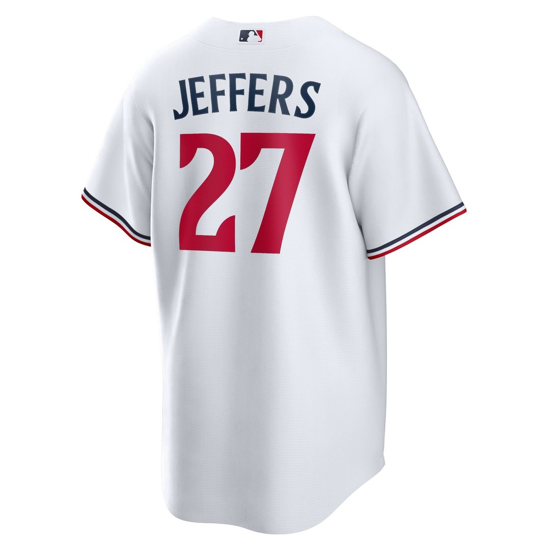Minnesota Twins Ryan Jeffers White Home Replica Baseball Jersey | MLB Baseball Jersey