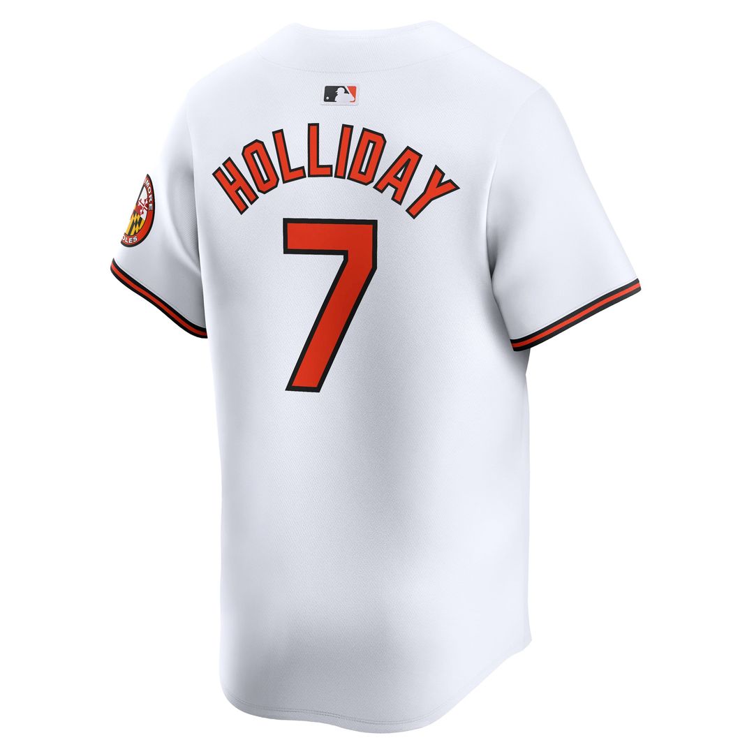 Baltimore Orioles Jackson Holliday White Home Limited Baseball Jersey | MLB Baseball Jersey
