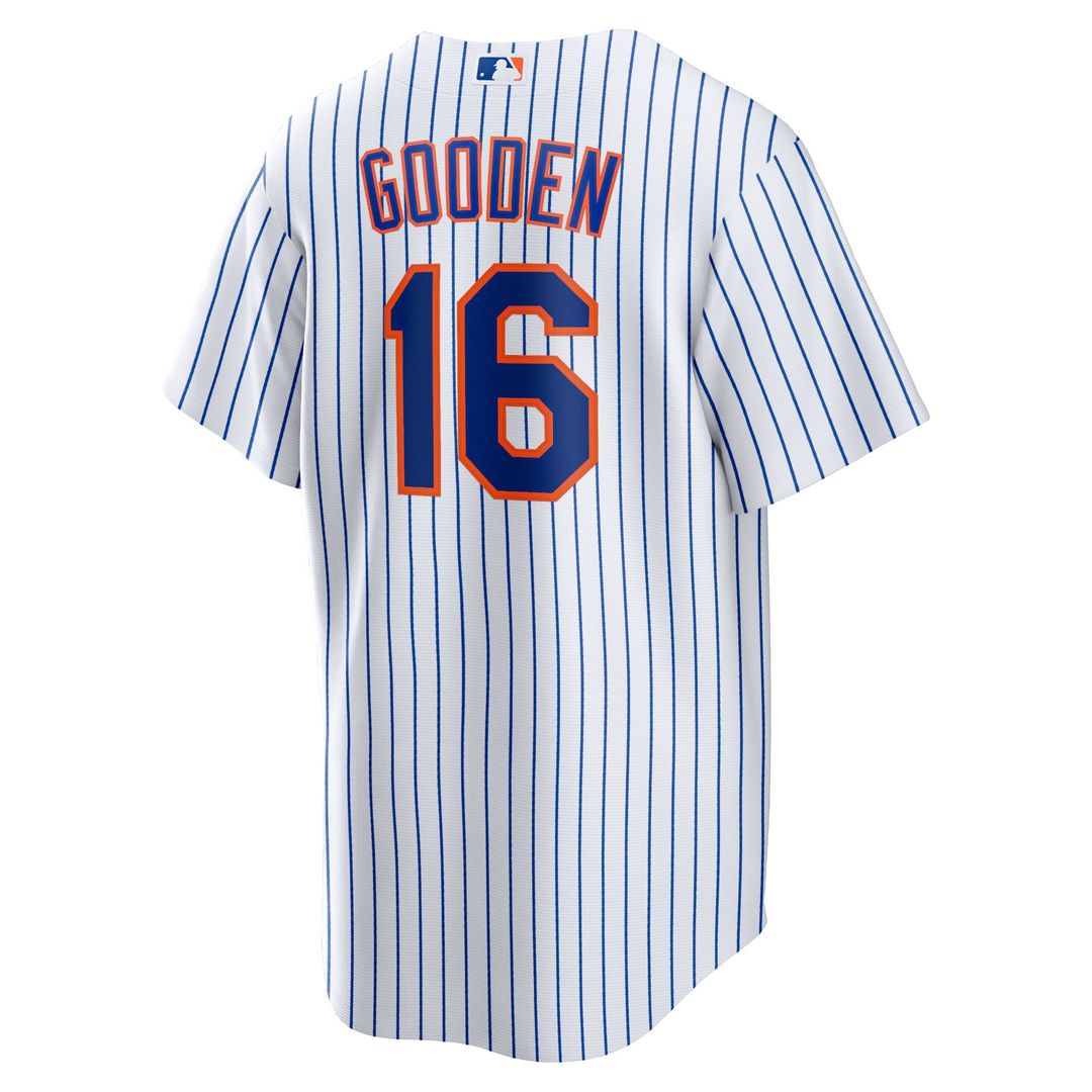 New York Mets Dwight Gooden White Home Replica Baseball Jersey | MLB Baseball Jersey