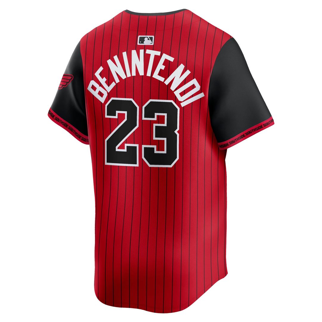 Chicago White Sox Andrew Benintendi Red/Black 2025 City Connect Limited Baseball Jersey | MLB Baseball Jersey