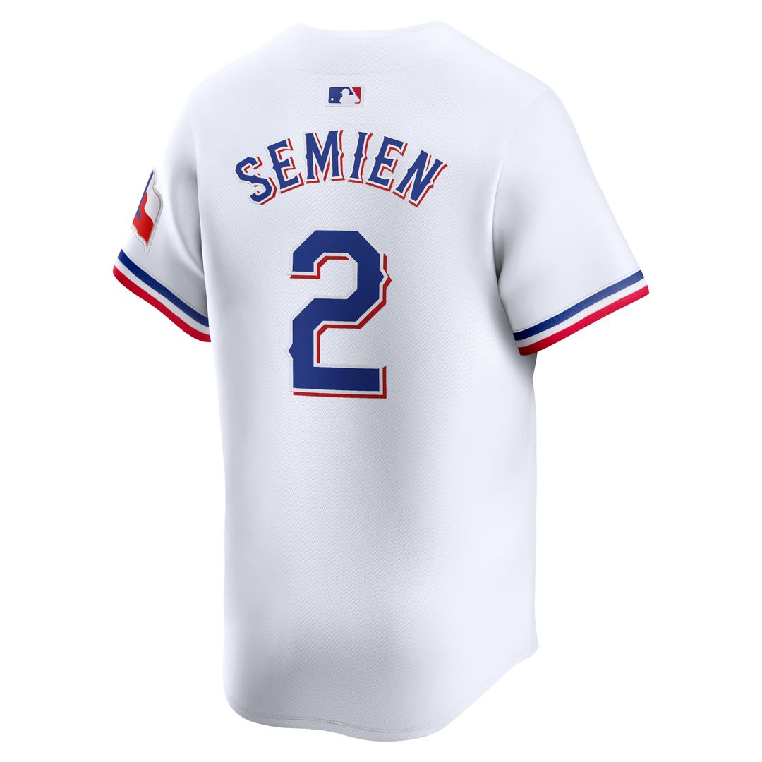 Texas Rangers Marcus Semien White Home Limited Baseball Jersey | MLB Baseball Jersey