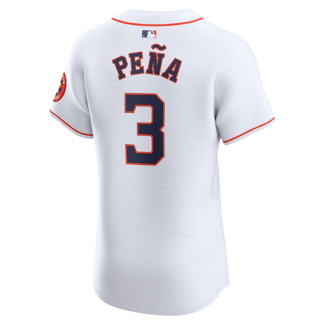 Houston Astros Jeremy Peña White Home Elite Baseball Jersey | MLB Baseball Jersey