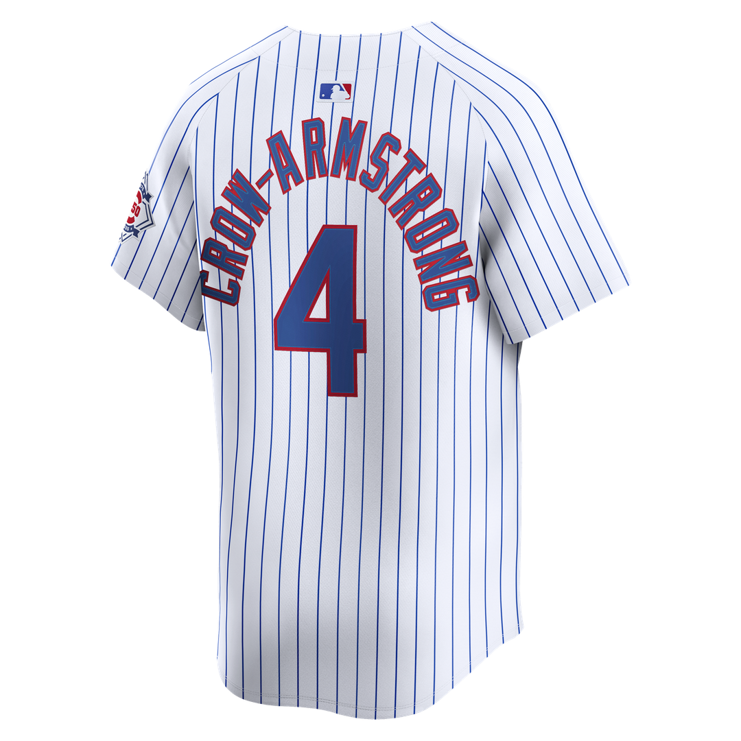 Chicago Cubs Pete Crow-Armstrong White 150th Anniversary Limited Baseball Jersey | MLB Baseball Jersey