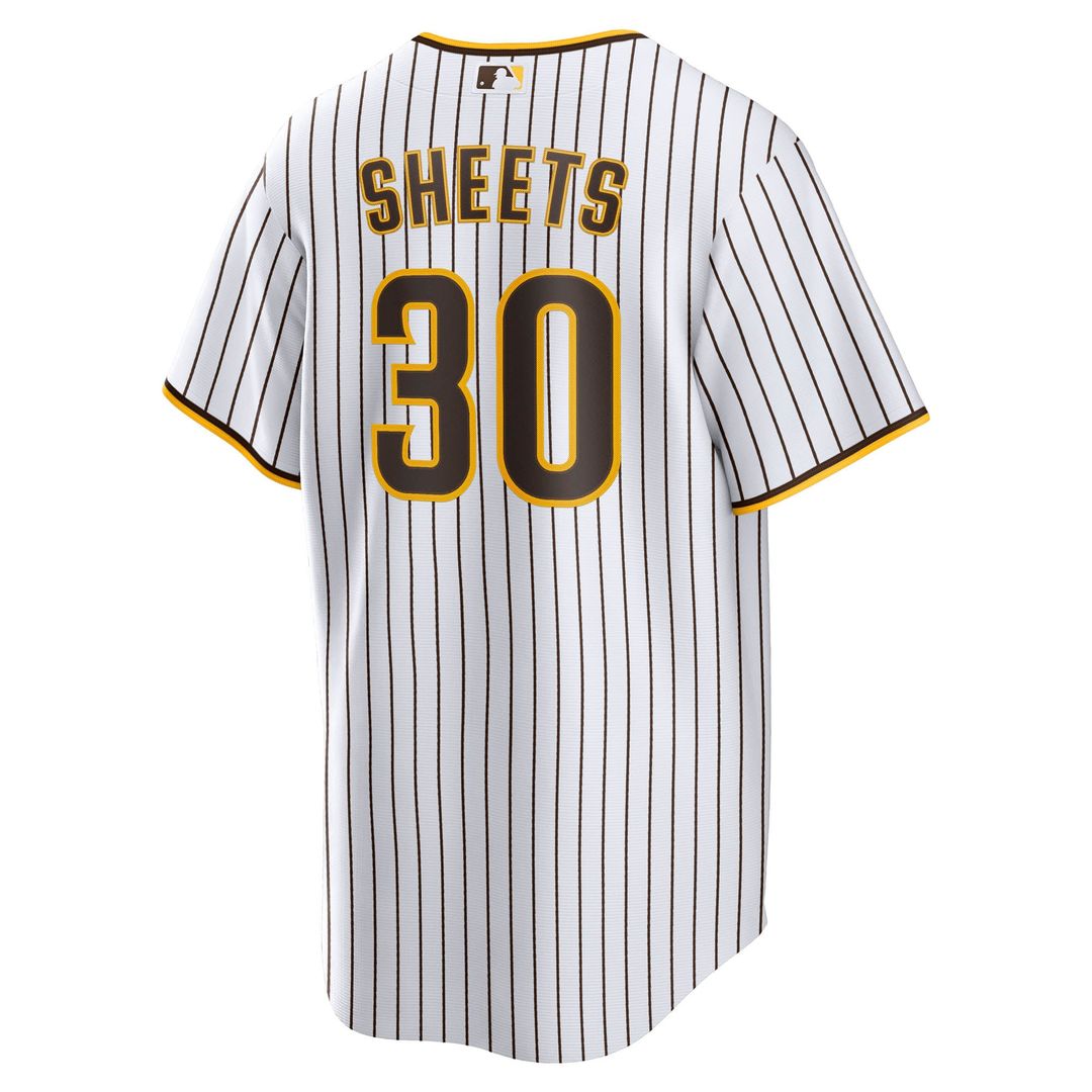 San Diego Padres Gavin Sheets White Home Replica Baseball Jersey | MLB Baseball Jersey