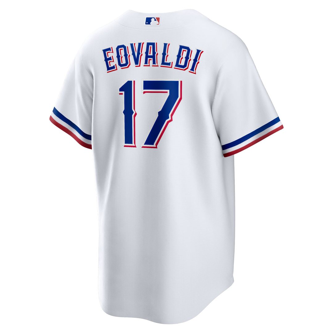 Texas Rangers Nathan Eovaldi White Home Replica Baseball Jersey | MLB Baseball Jersey