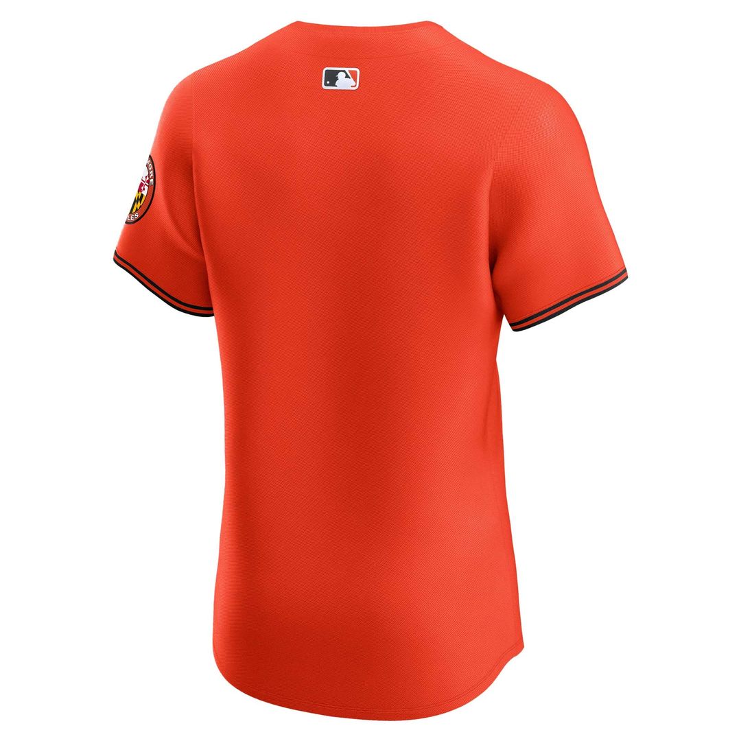 Baltimore Orioles Orange Alternate Vapor Premier Elite Patch Baseball Jersey | MLB Baseball Jersey
