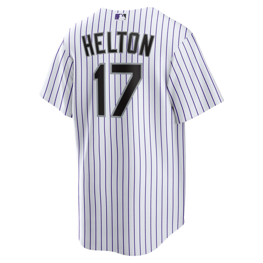 Colorado Rockies Todd Helton White Home Retired Player Replica Baseball Jersey | MLB Baseball Jersey