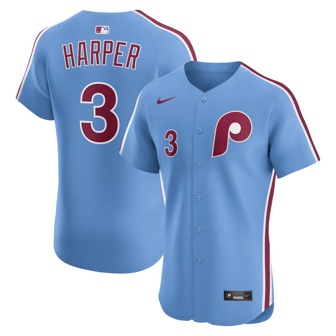 Philadelphia Phillies Bryce Harper White Home Elite Baseball Jersey | MLB Baseball Jersey