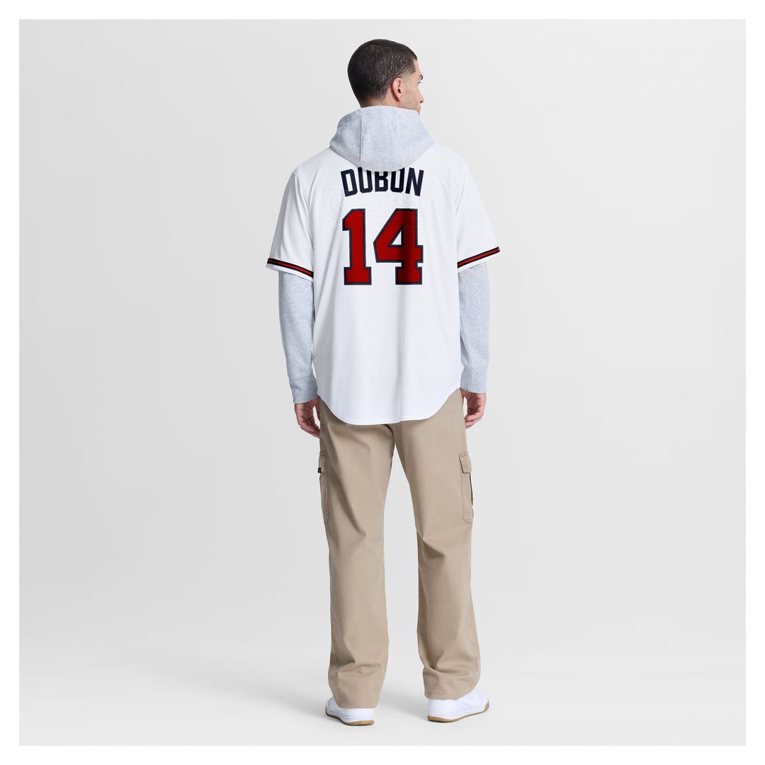 Atlanta Braves Mauricio Dubón White Home Replica Baseball Jersey | MLB Baseball Jersey