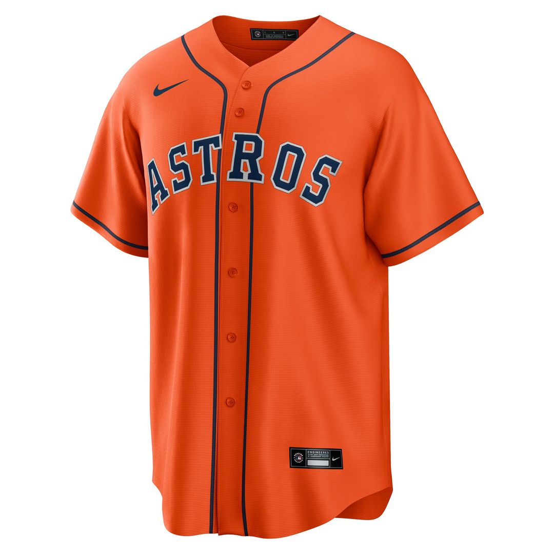 Houston Astros Cam Smith Orange Alternate Replica Baseball Jersey | MLB Baseball Jersey