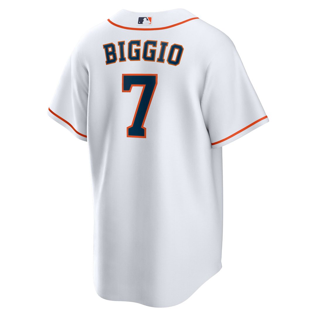 Houston Astros Craig Biggio White Home Retired Player Replica Baseball Jersey | MLB Baseball Jersey