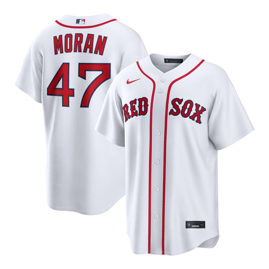 Boston Red Sox Jovani Moran White Home Replica Baseball Jersey