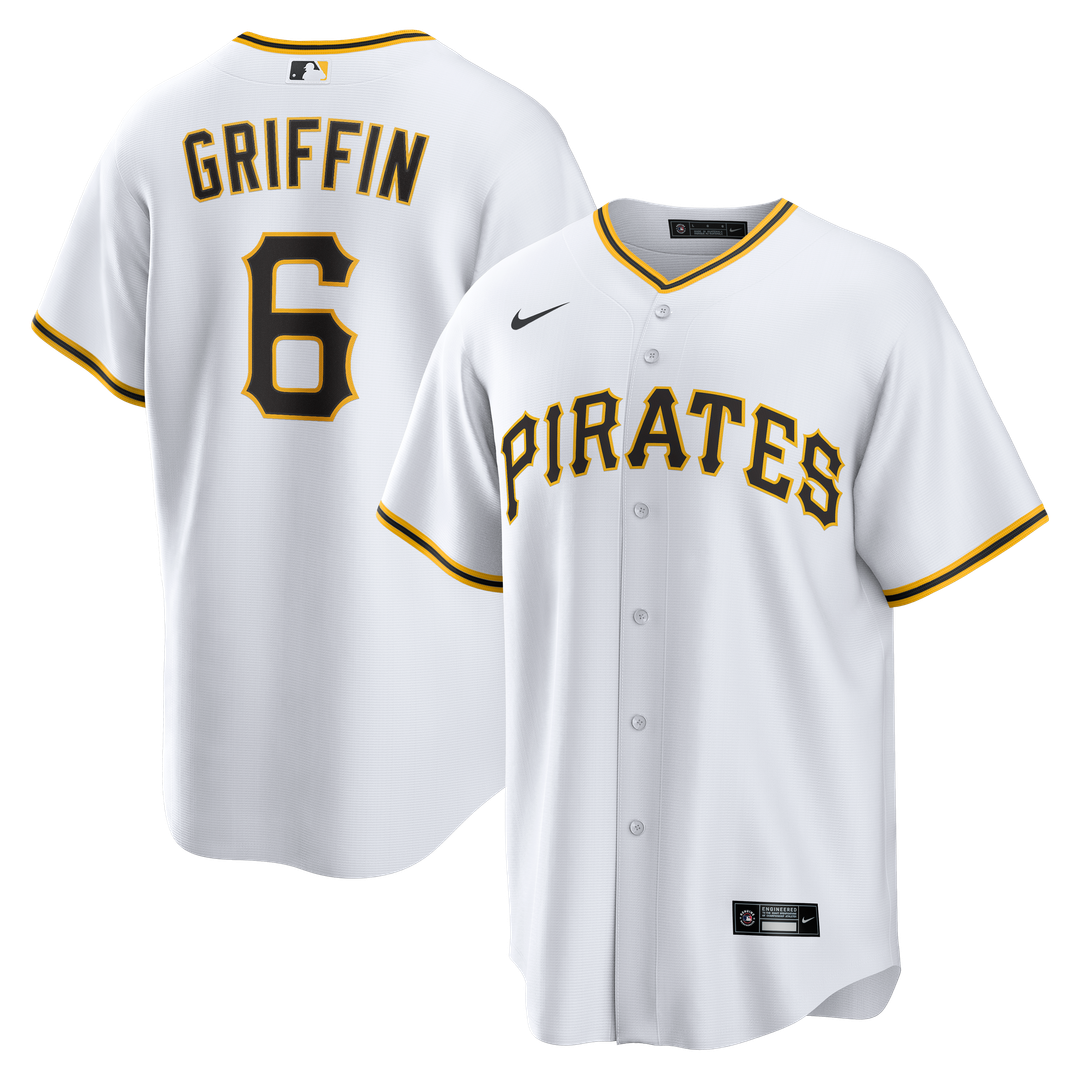 Pittsburgh Pirates Konnor Griffin White Home Replica Baseball Jersey