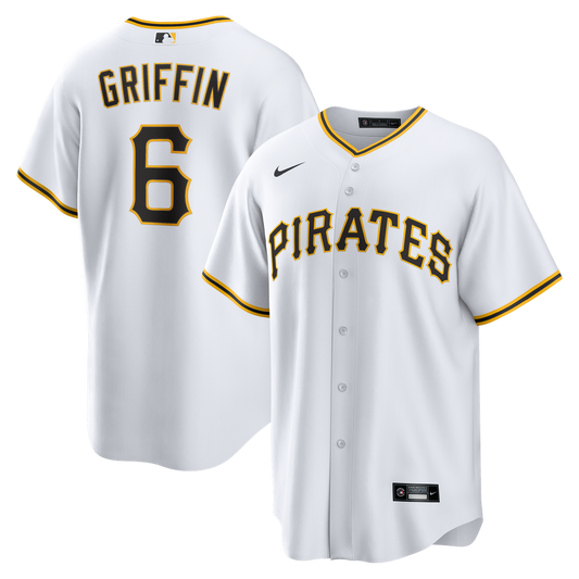 Pittsburgh Pirates Konnor Griffin White Home Replica Baseball Jersey
