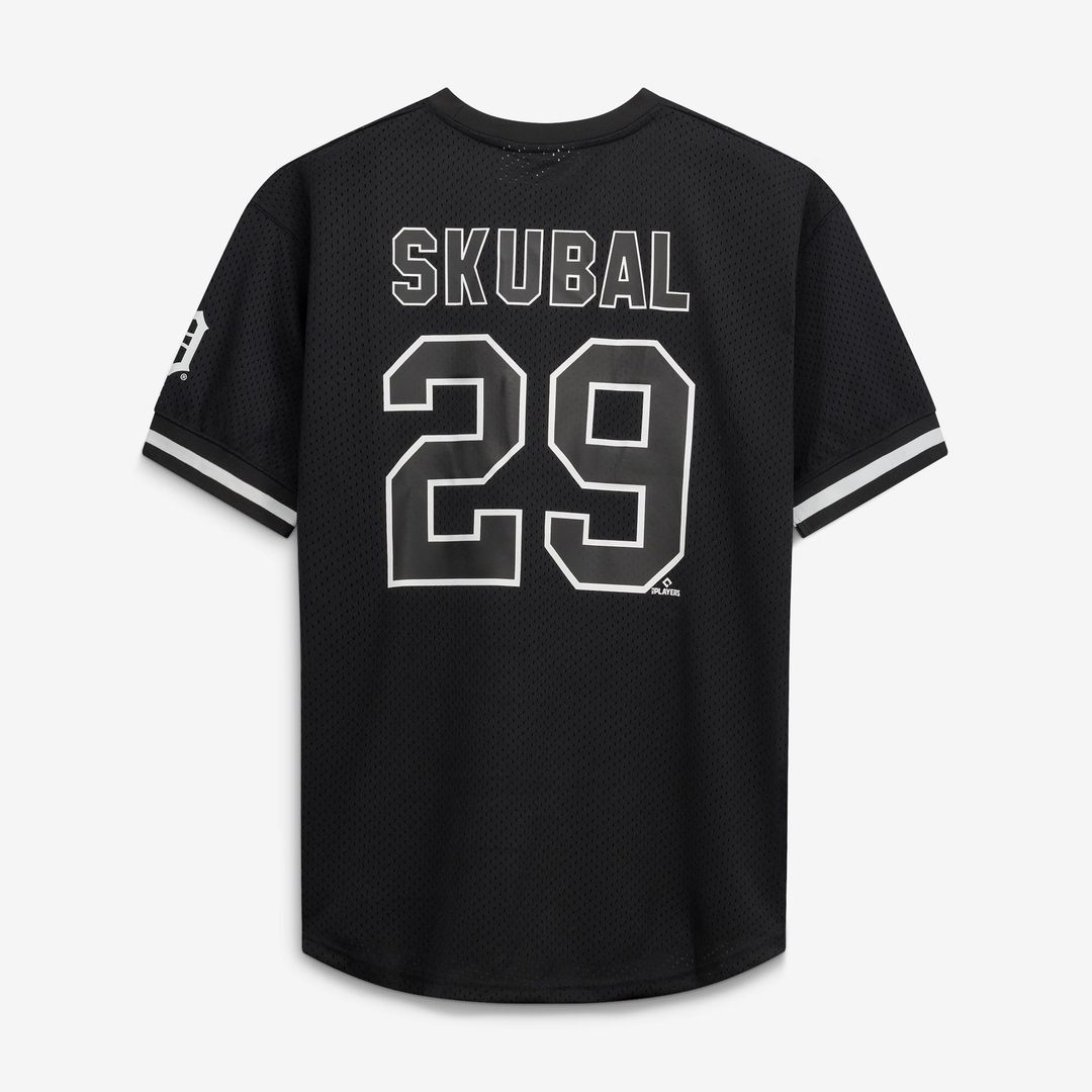 Detroit Tigers Tarik Skubal Black/White Big & Tall Heavyweight Mesh Baseball Jersey | MLB Baseball Jersey