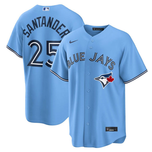 Toronto Blue Jays Anthony Santander Light Blue Alternate Replica Baseball Jersey