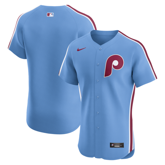 Philadelphia Phillies Light Blue Alternate Elite Baseball Jersey