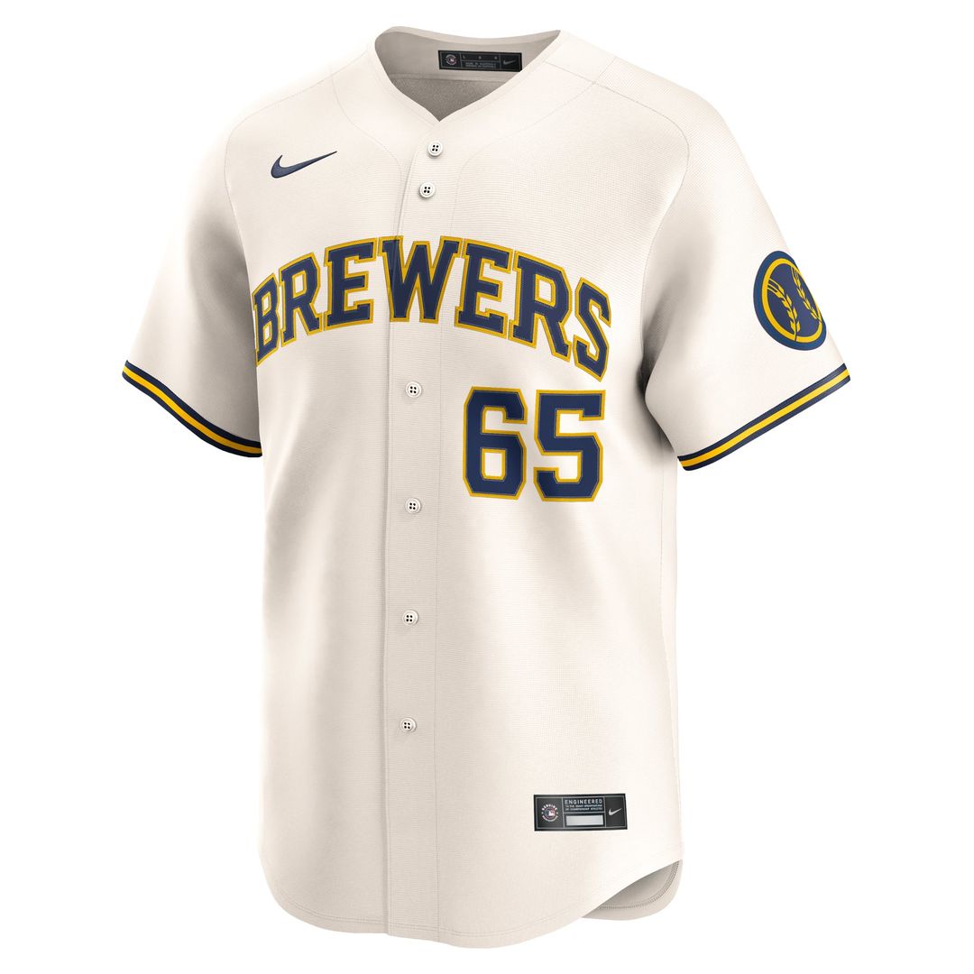 Milwaukee Brewers Nestor Cortes Cream Home Limited Baseball Jersey | MLB Baseball Jersey