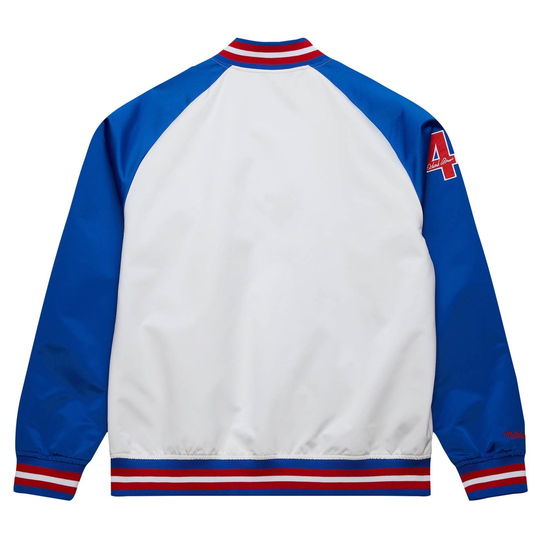 Atlanta Braves Hank Aaron White/Royal Cooperstown Collection Legends Lightweight Satin Raglan Full-Snap Jacket | MLB Baseball Jersey