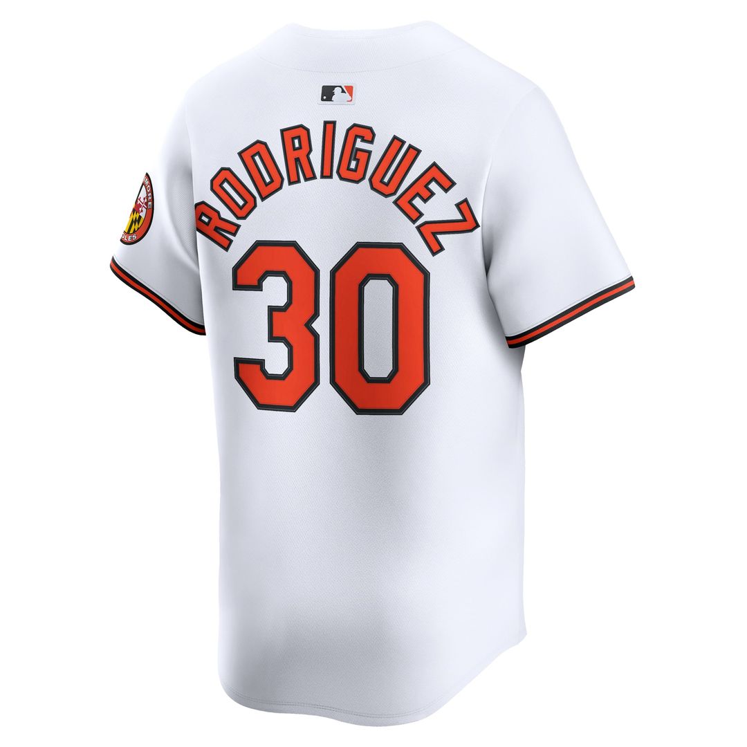 Baltimore Orioles Grayson Rodriguez White Home Limited Baseball Jersey | MLB Baseball Jersey