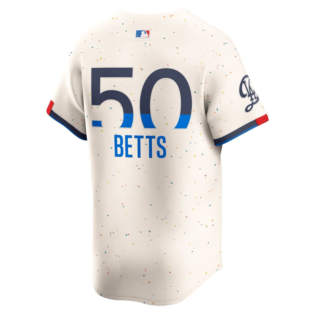 Los Angeles Dodgers Mookie Betts Cream City Connect Limited Baseball Jersey | MLB Baseball Jersey