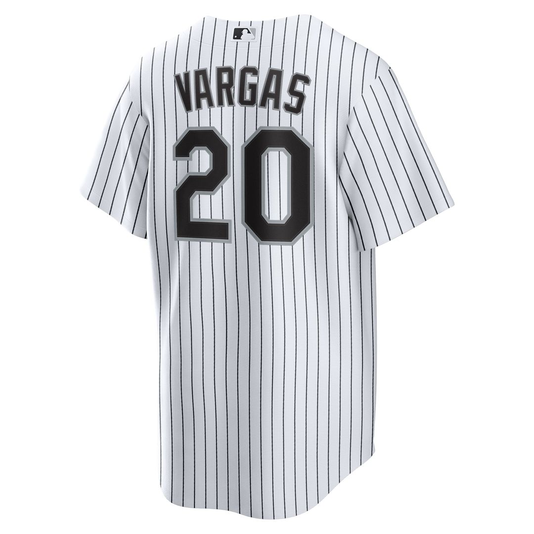 Chicago White Sox Miguel Vargas White Home Replica Baseball Jersey | MLB Baseball Jersey