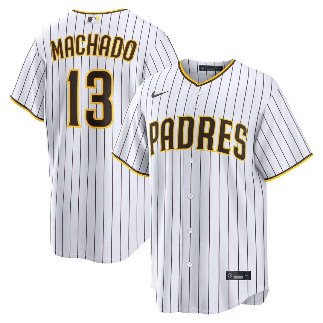 San Diego Padres Manny Machado White Home Replica Baseball Jersey